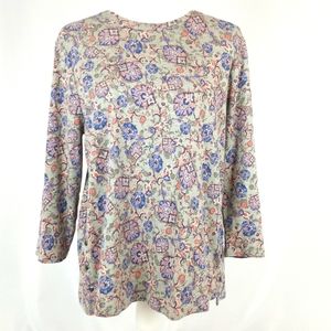 J. Jill Pima Side Button Tee